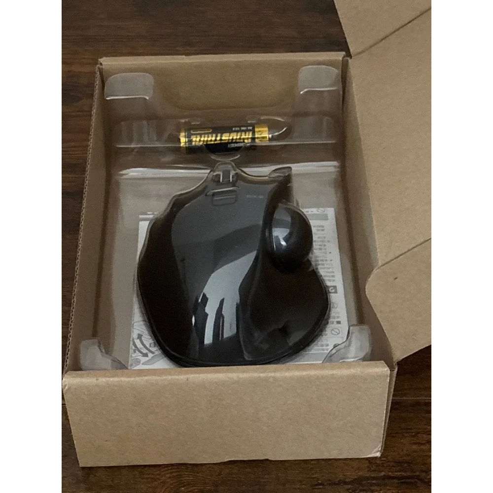 Elecom EX-G Left-Handed Wireless Trackball Mouse Black M-XT4DRBK NEW